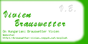 vivien brauswetter business card